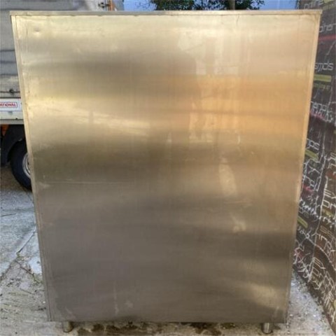 Ντουλάπα Ανοξείδωτη Με 3 Ράφια Χωρίς Πόρτες 130x44x171Cm Μεταχειρισμένο